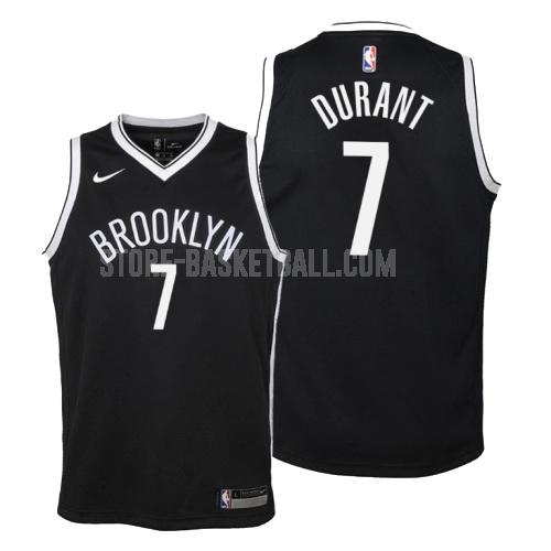 brooklyn nets kevin durant 7 black icon youth replica jersey