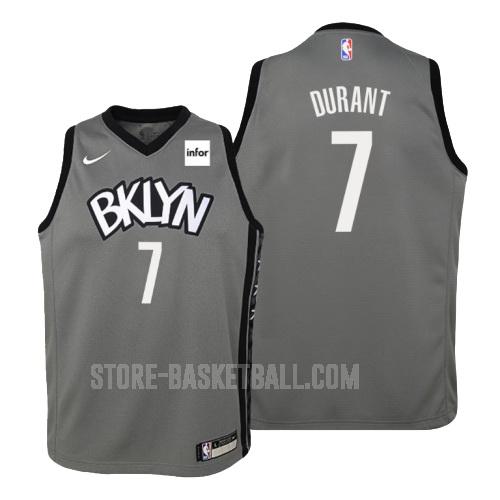 brooklyn nets kevin durant 7 gray statement youth replica jersey
