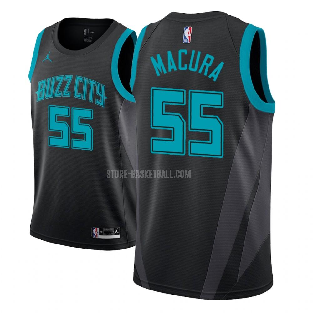 charlotte hornets jpmacura 55 black city edition youth replica jersey