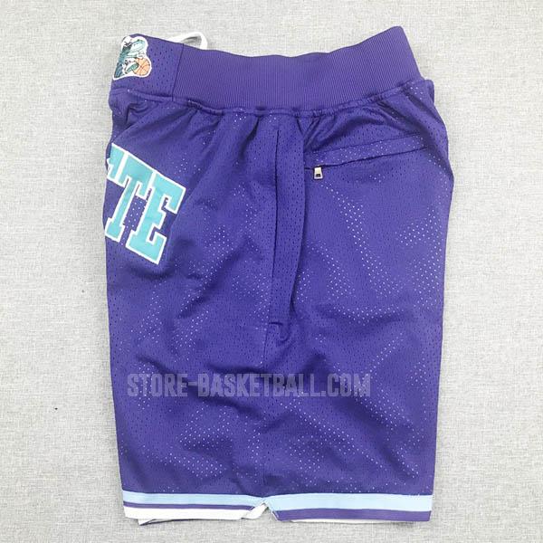  charlotte hornets purple just don pockett nba shorts 