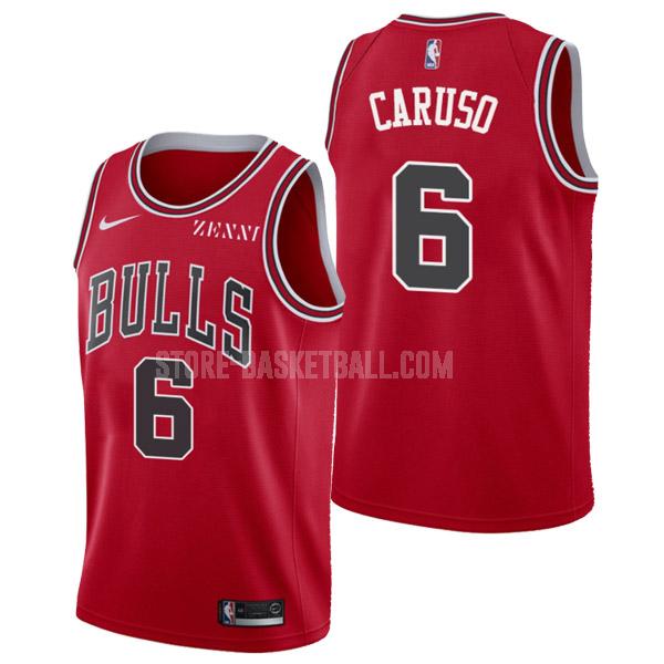 chicago bulls alex caruso 6 red icon edition men's replica jersey