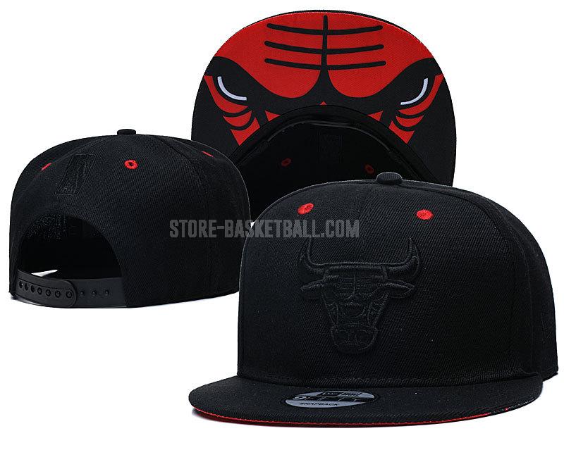 chicago bulls black ne52 men's basketball hat