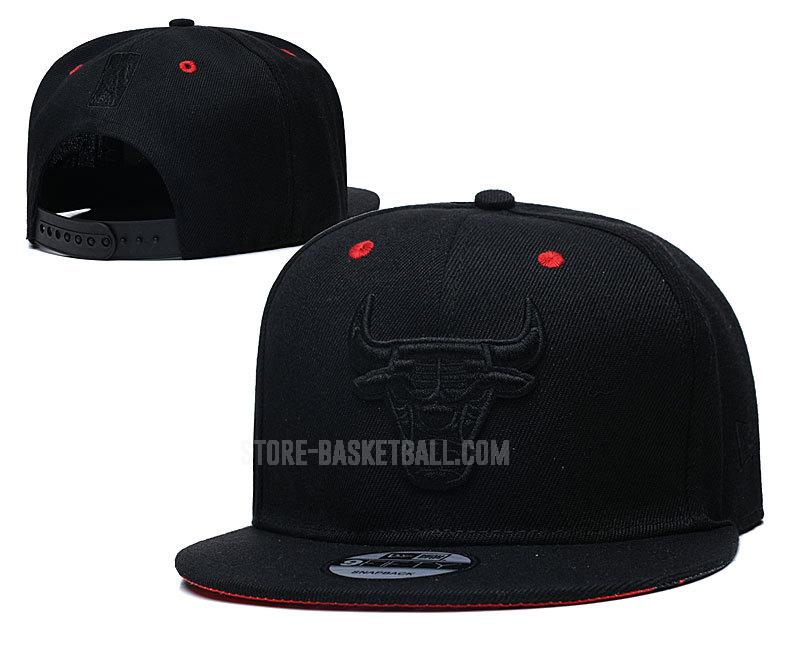 chicago bulls black ne68 men's basketball hat