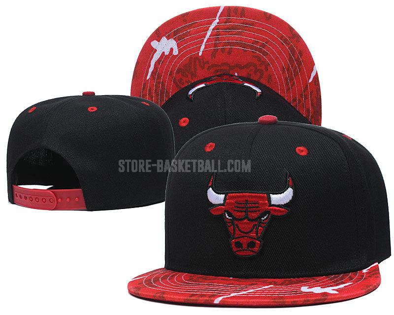 chicago bulls black ne70 men's basketball hat