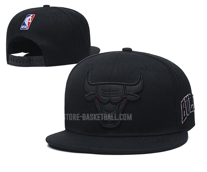 chicago bulls black ne71 men's basketball hat