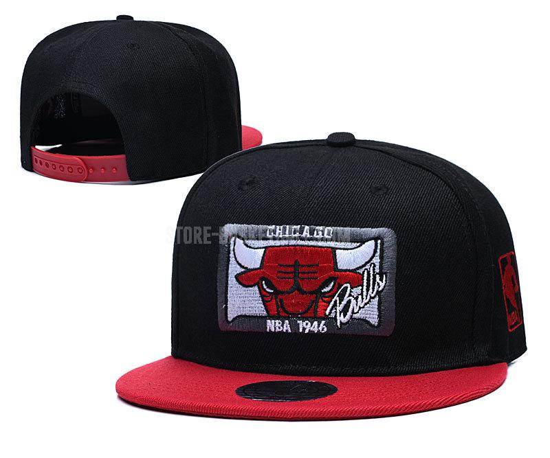 chicago bulls black ne75 men's basketball hat