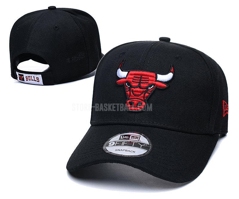chicago bulls black ne77 men's basketball hat