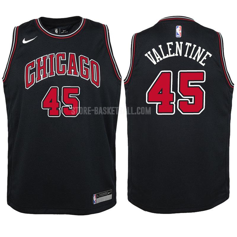 chicago bulls denzel valentine 45 black statement youth replica jersey