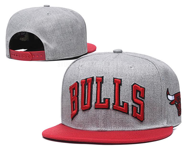 chicago bulls gray ne49 men's basketball hat