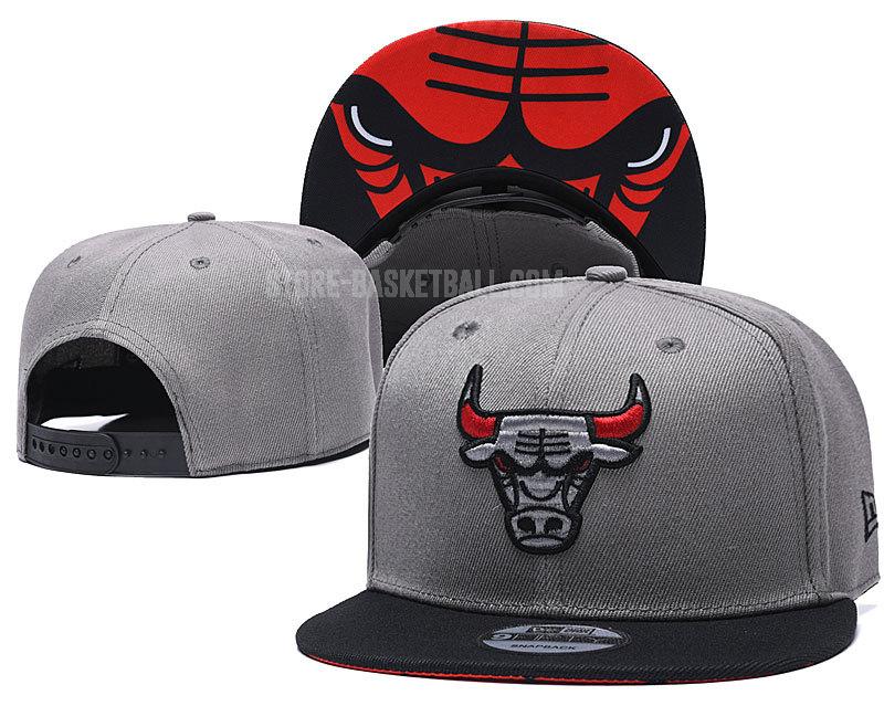 chicago bulls gray ne51 men's basketball hat