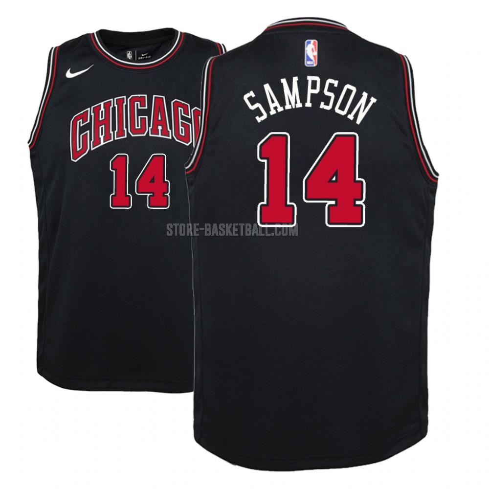 chicago bulls jakarr sampson 14 black statement youth replica jersey