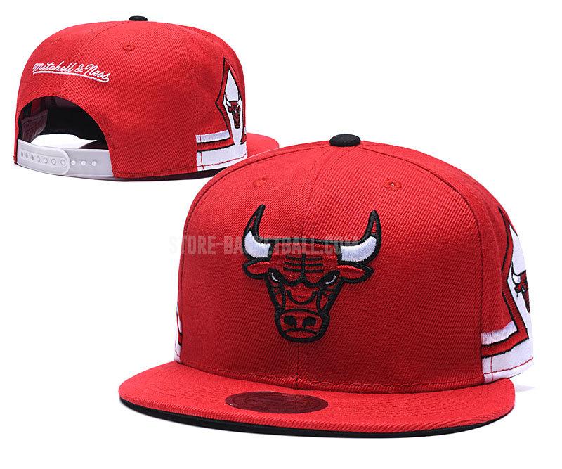 chicago bulls red ne72 men's basketball hat