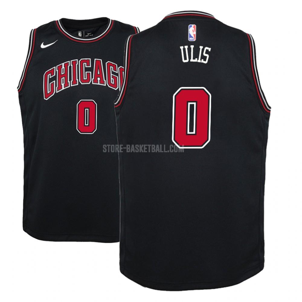 chicago bulls tyler ulis 0 black statement youth replica jersey