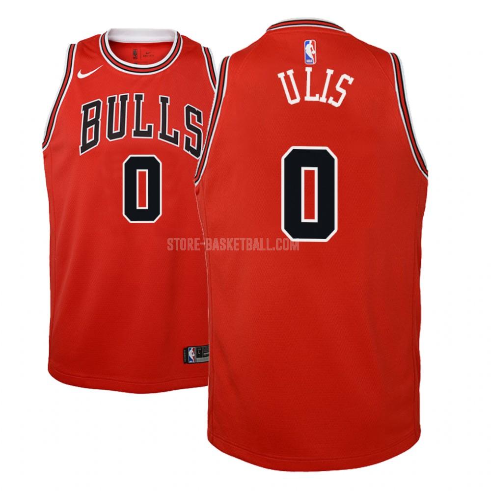 chicago bulls tyler ulis 0 red icon youth replica jersey
