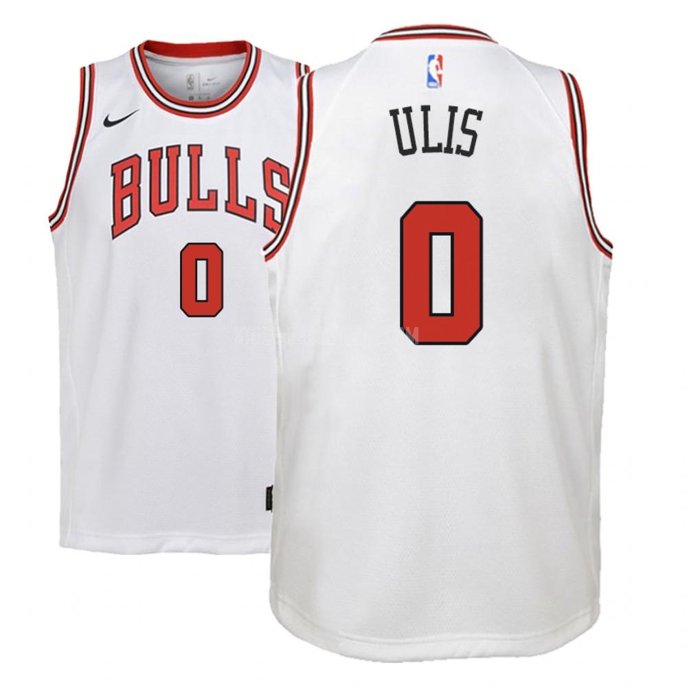 chicago bulls tyler ulis 0 white association youth replica jersey