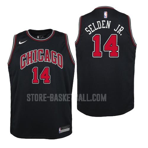 chicago bulls wayne selden jr 14 black statement youth replica jersey