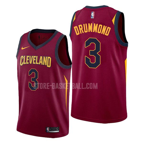 cleveland cavaliers andre drummond 3 red icon men's replica jersey