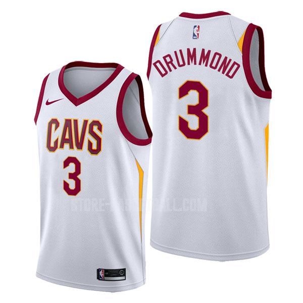 cleveland cavaliers andre drummond 3 white association men's replica jersey