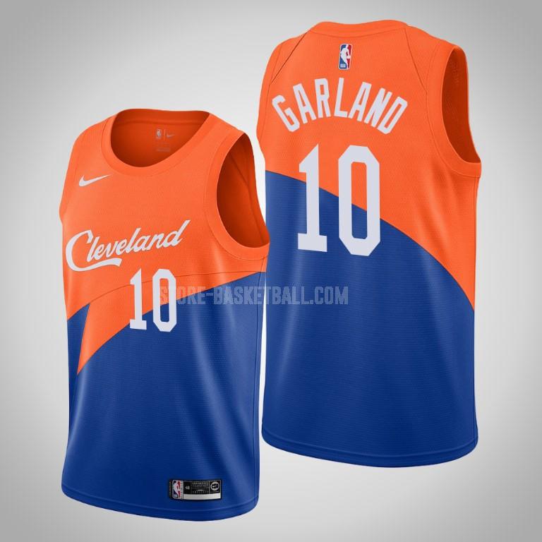 cleveland cavaliers darius garland 10 blue city edition men's replica jersey