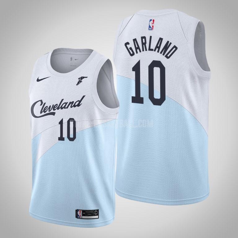 cleveland cavaliers darius garland 10 blue earned edition men's replica jersey