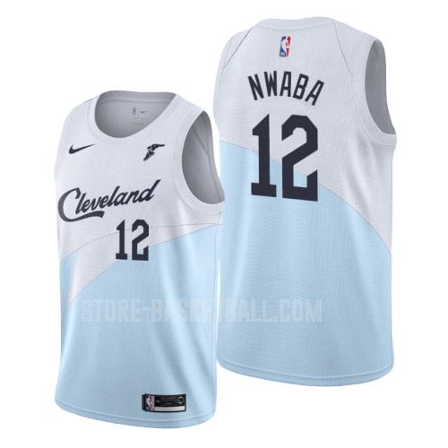 cleveland cavaliers david nwaba 12 blue earned edition men's replica jersey