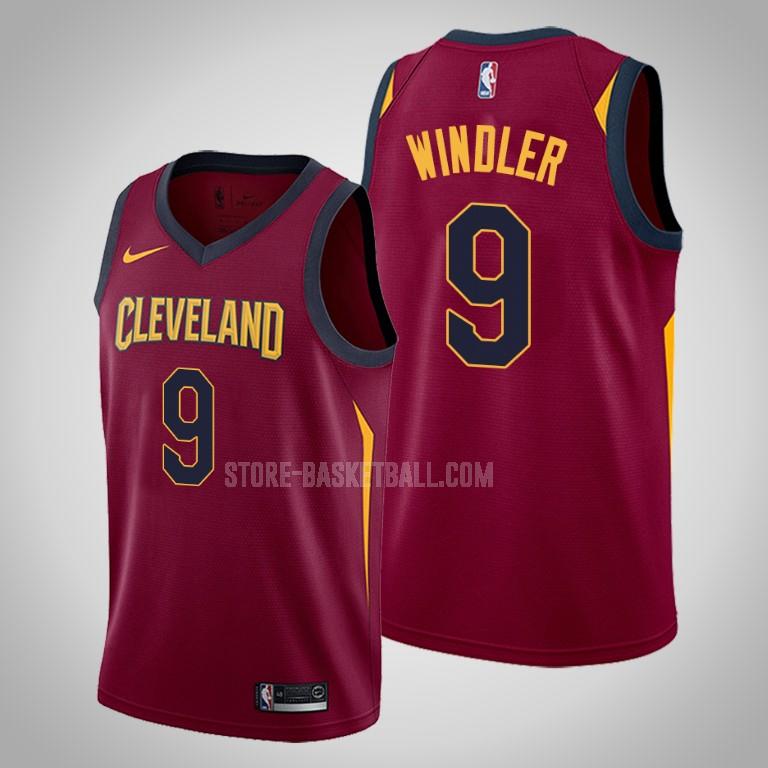 cleveland cavaliers dylan windler 9 red icon men's replica jersey