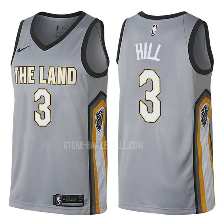 cleveland cavaliers george hill 3 gray city edition men's replica jersey