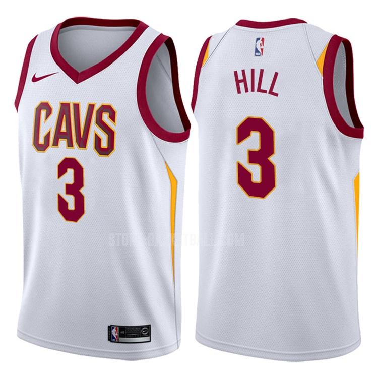 cleveland cavaliers george hill 3 white association men's replica jersey