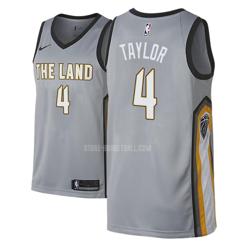 cleveland cavaliers isaiah taylor 4 gray city edition men's replica jersey