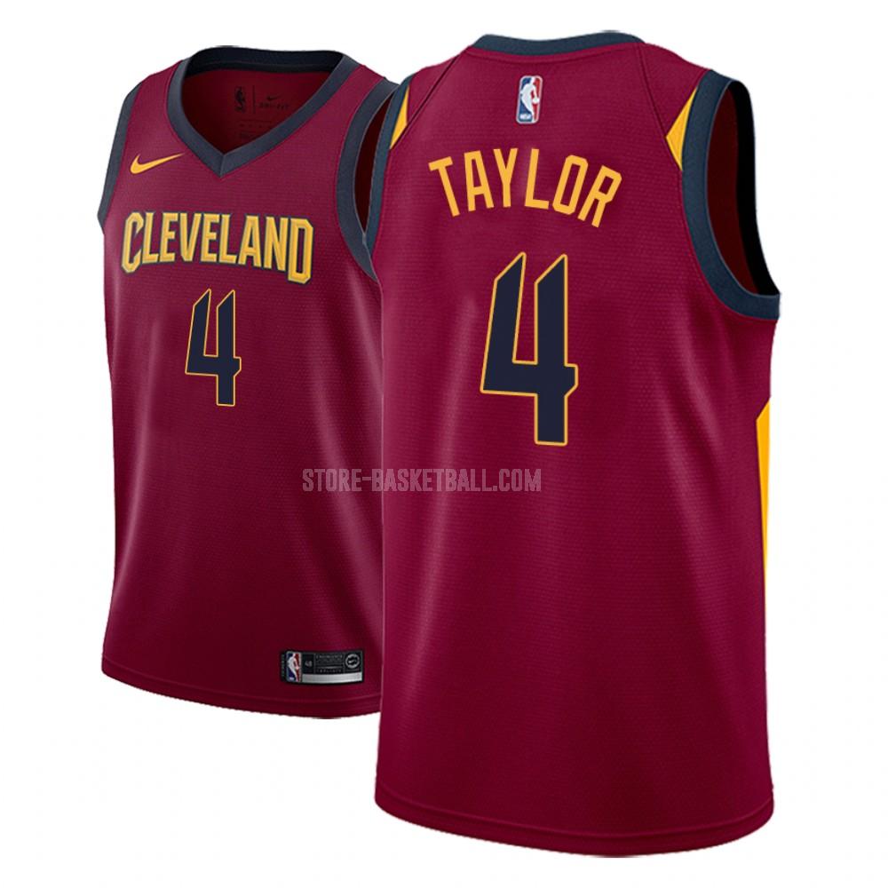 cleveland cavaliers isaiah taylor 4 red icon men's replica jersey