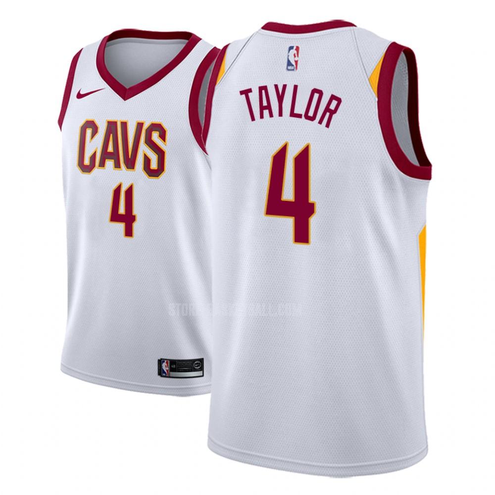 cleveland cavaliers isaiah taylor 4 white association men's replica jersey