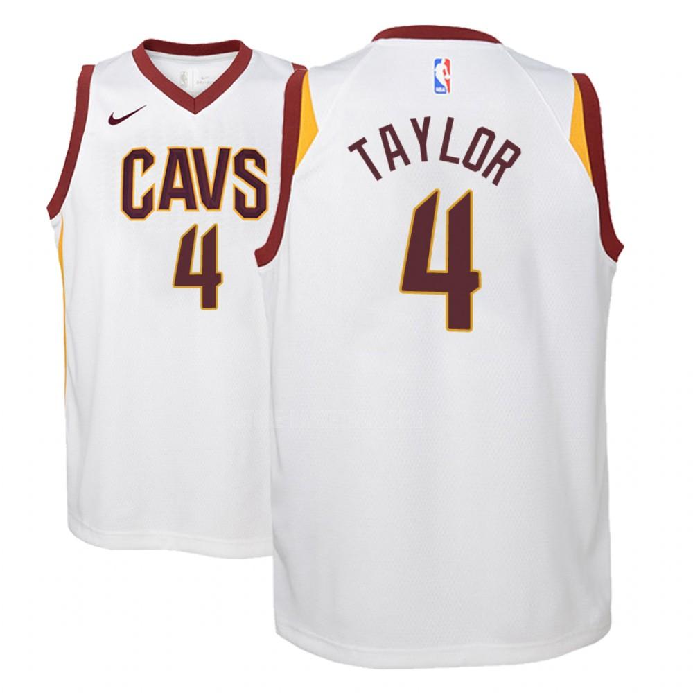 cleveland cavaliers isaiah taylor 4 white association youth replica jersey