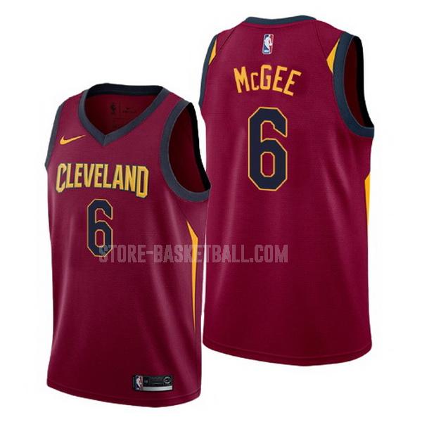 cleveland cavaliers javale mcgee 6 red icon men's replica jersey