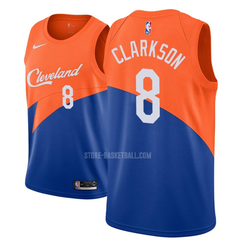 cleveland cavaliers jordan clarkson 8 blue city edition youth replica jersey