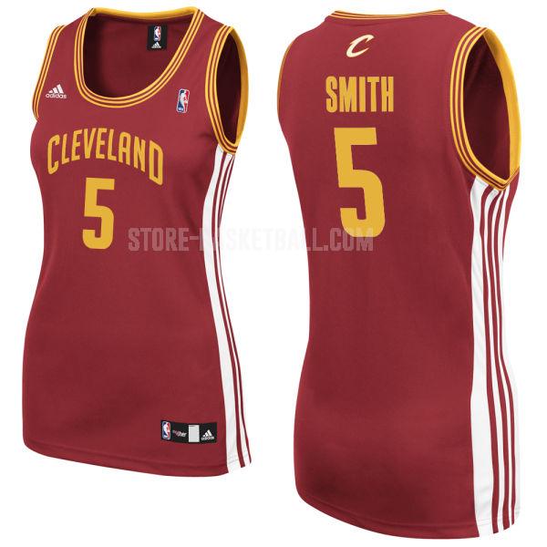 cleveland cavaliers jr smith 5 red classic women's replica jersey