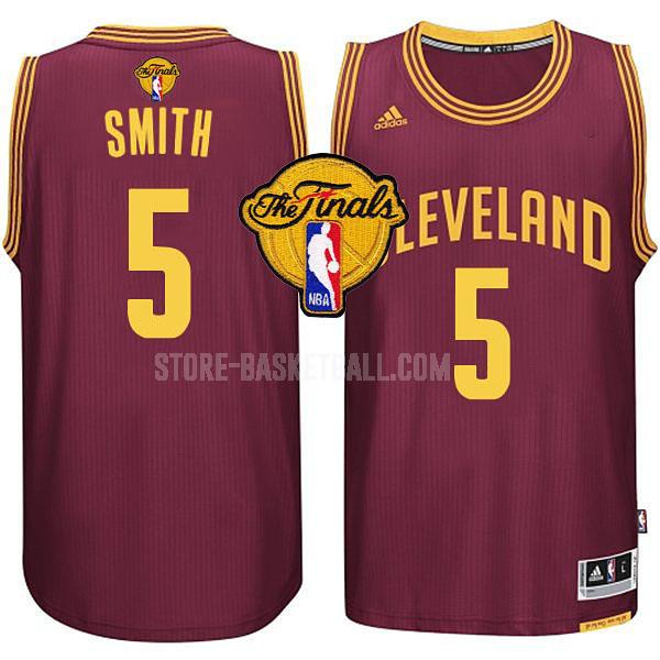 cleveland cavaliers jr smith 5 red finals men's replica jersey