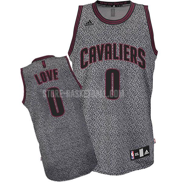cleveland cavaliers kevin love 0 gray fashion edition men's replica jersey