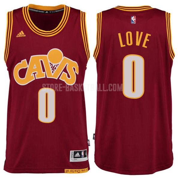 cleveland cavaliers kevin love 0 red alternate men's replica jersey