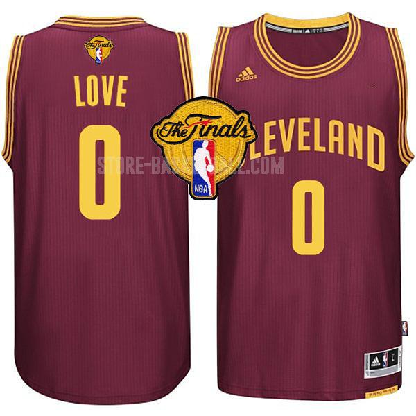 cleveland cavaliers kevin love 0 red finals men's replica jersey