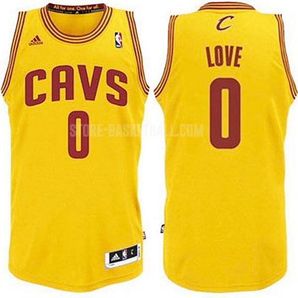 cleveland cavaliers kevin love 0 yellow alternate youth replica jersey