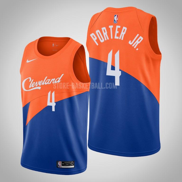 cleveland cavaliers kevin porter jr 4 blue city edition men's replica jersey