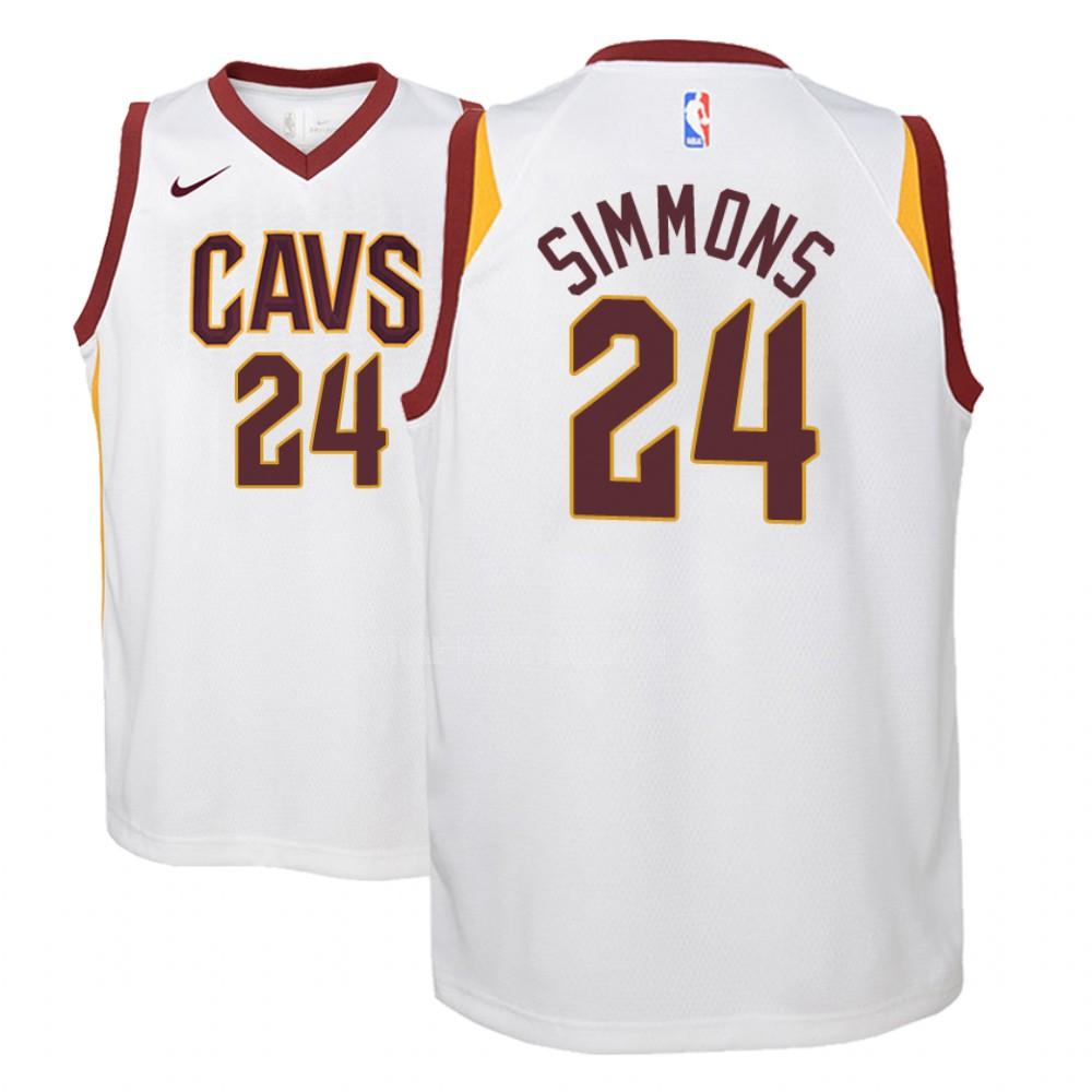 cleveland cavaliers kobi simmons 24 white association youth replica jersey