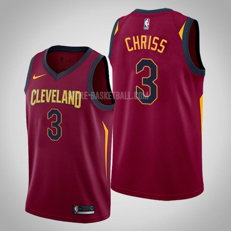 cleveland cavaliers marquese chriss 3 red icon men's replica jersey