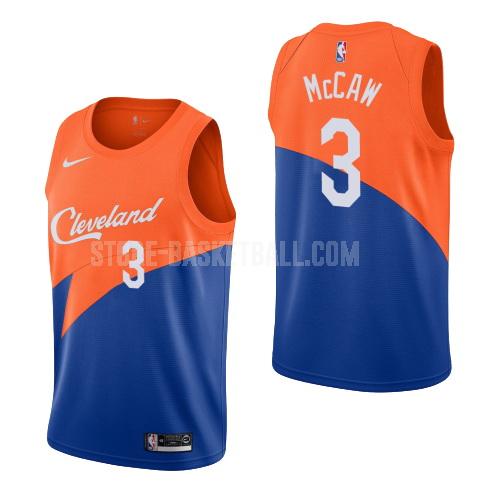 cleveland cavaliers patrick mccaw 3 blue city edition men's replica jersey