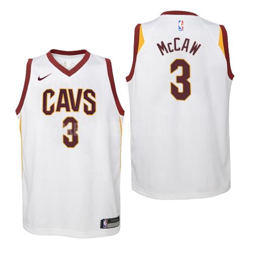 cleveland cavaliers patrick mccaw 3 white association youth replica jersey