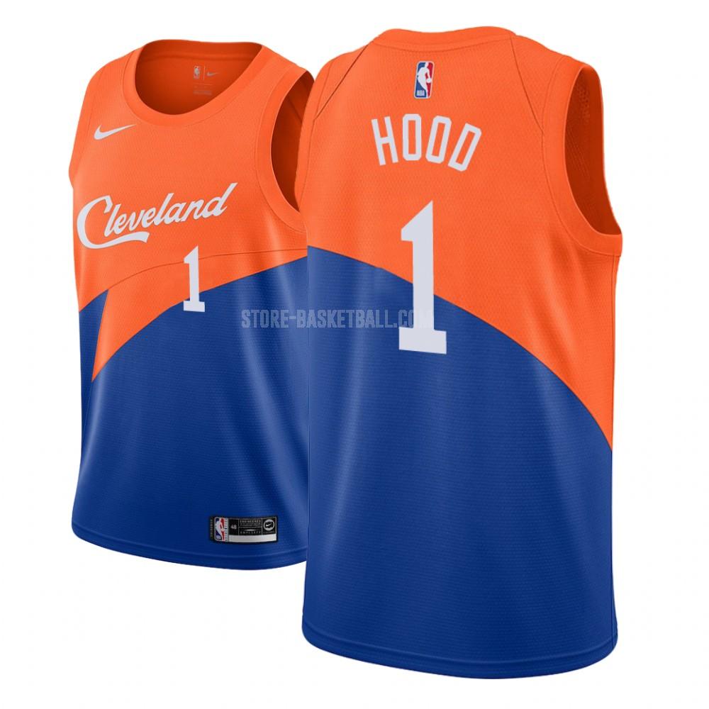 cleveland cavaliers rodney hood 1 blue city edition men's replica jersey