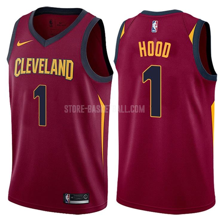 cleveland cavaliers rodney hood 1 red icon men's replica jersey