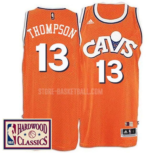 cleveland cavaliers tristan thompson 13 orange hardwood classics men's replica jersey