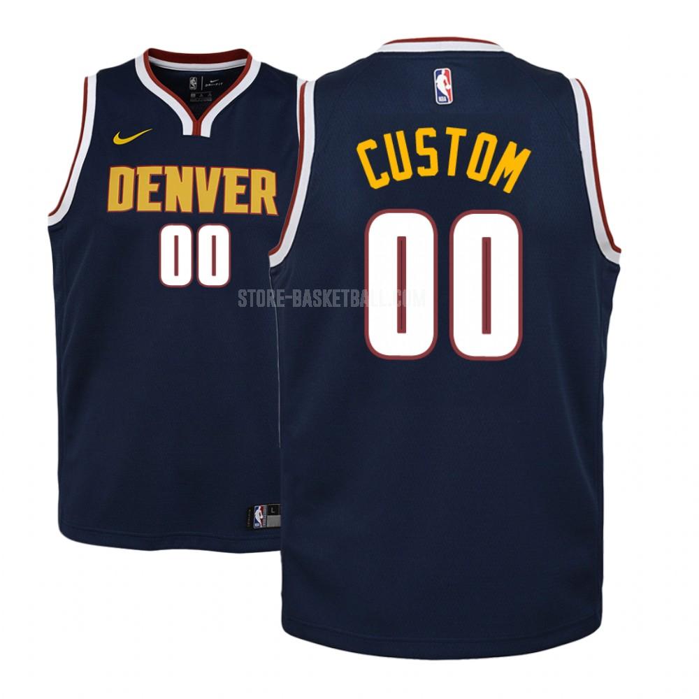 denver nuggets custom navy icon youth replica jersey