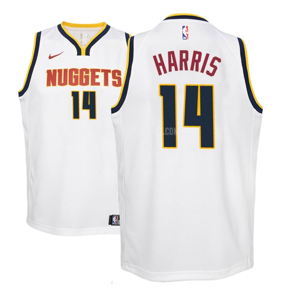 denver nuggets gary harris 14 white association youth replica jersey